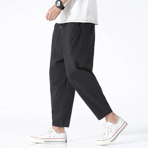 Kyoto Linen Cropped Pants