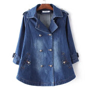Everyday Denim Cape Coat