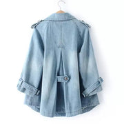 Everyday Denim Cape Coat